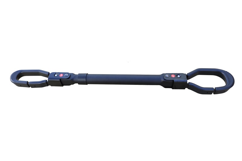 SPAREHAND Alternative Bike Frame Adapter - Strong Steel Bicycle Carrier with Top Tube Cross Bar - Push Pins Lock Adapter - 22" to 32" Adjustable Telescopic Bar for Women & Children Bicycle â€“ Black - Image 2